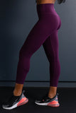 Purple - High waisted lightweight leggings