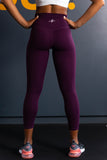 Purple - High waisted lightweight leggings