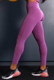 Pink - Light weight High waisted leggings