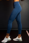 Midnight Blue - High Waisted sculpt and performance legging